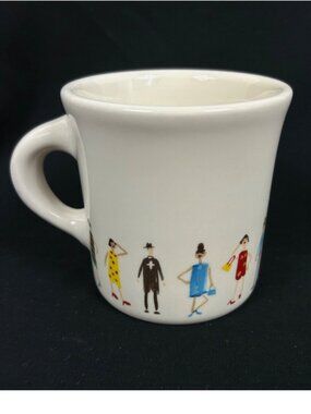 Cynthia Rowley Fishs Eddy Fashion People Mug Homer Laughlin Diner Vintage Retro